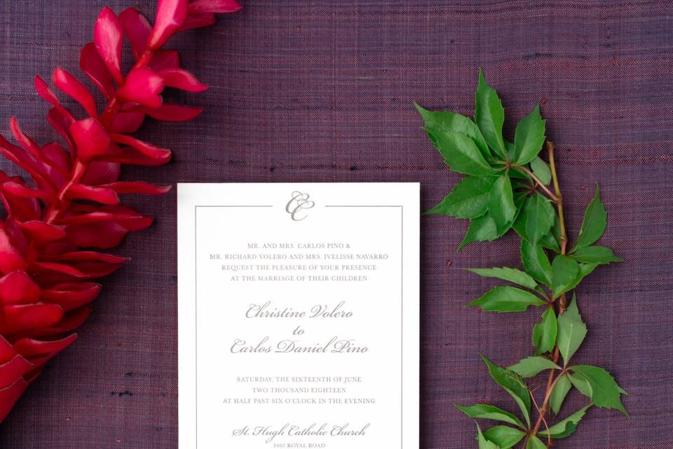 Wedding invitation