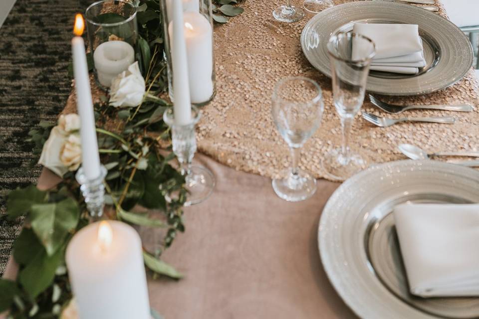 Cake table setup