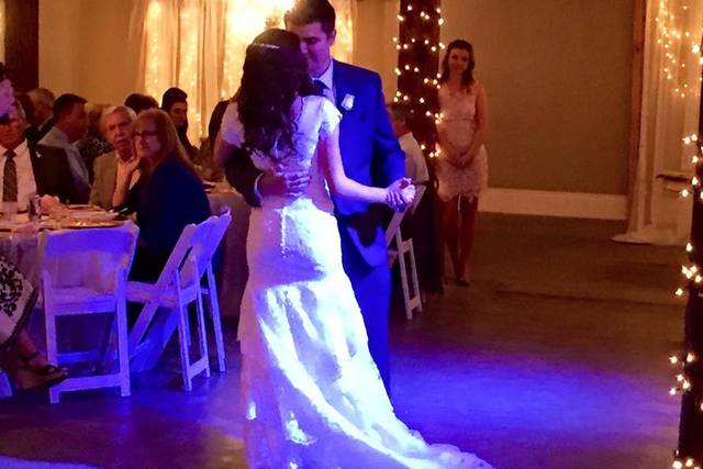 The couple's dance