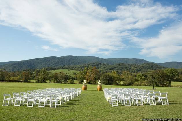 Wedding ceremony area