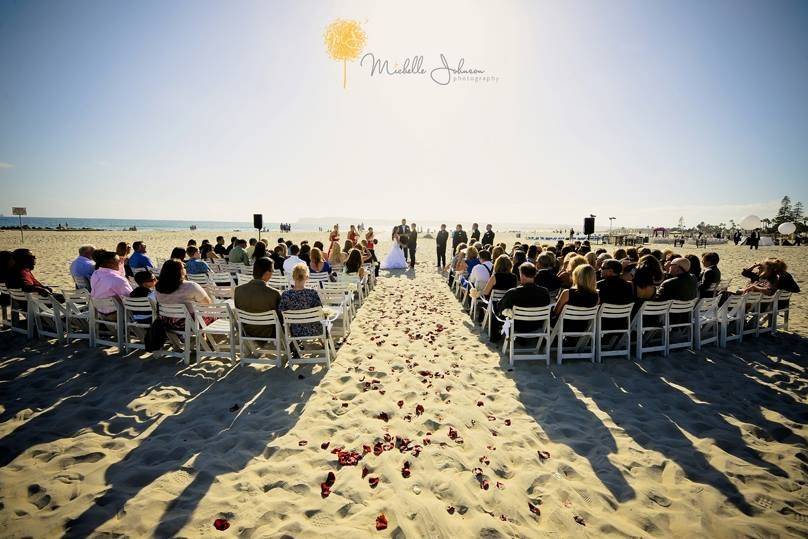 Outdoor wedding ceremony