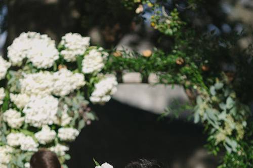 Ceremonial wedding kiss