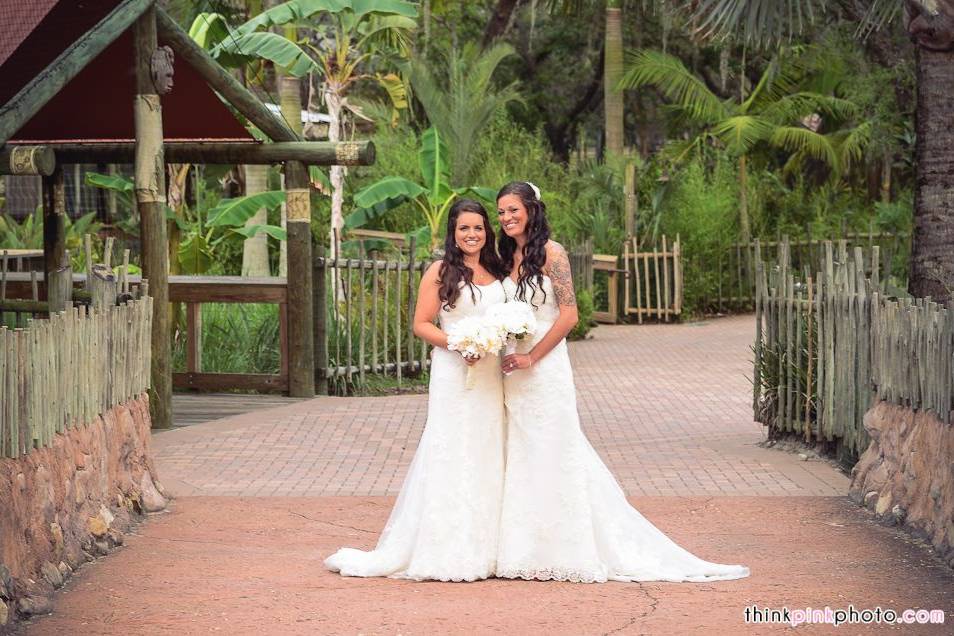 Newlyweds posing in Ituri