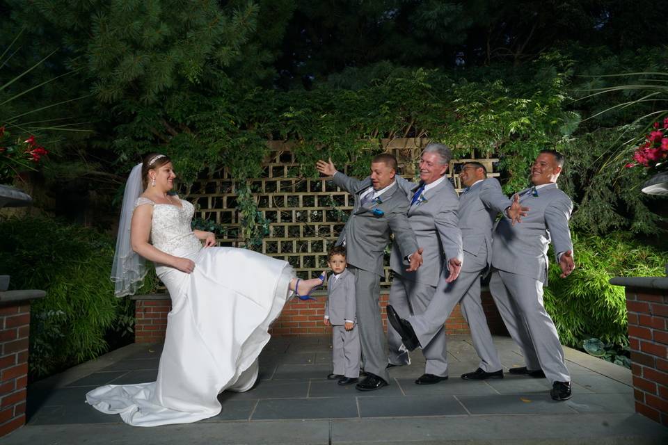 Fun wedding photo