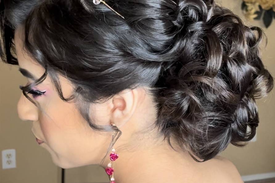 Quinceanera updo