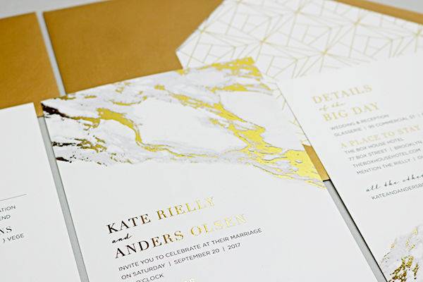 Gold Foil and marble