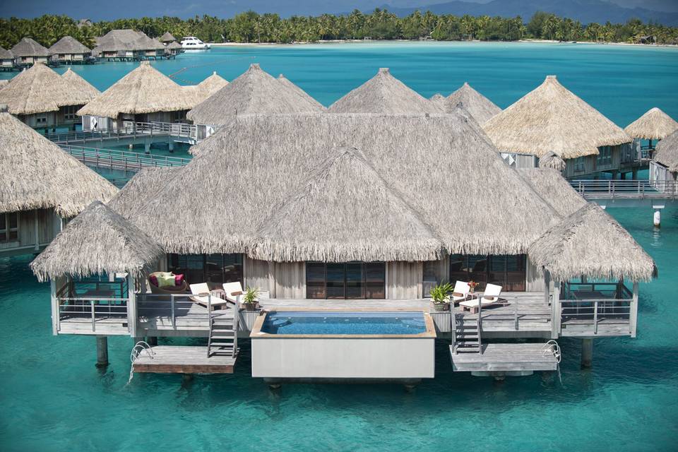 Honeymoon in a luxury overwater villa at the St Regis Bora Bora Resort | Honeymoons by Tahiti.com