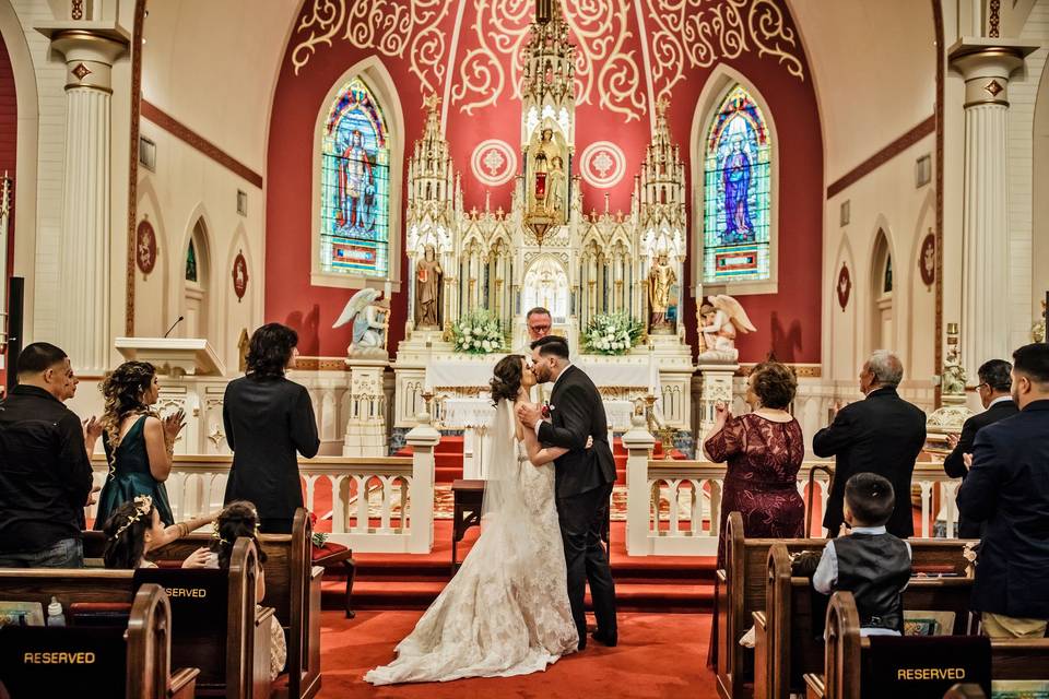 Smiling bride