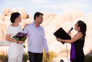 Wedding Ceremony in Joshua Tree National Park, CA.