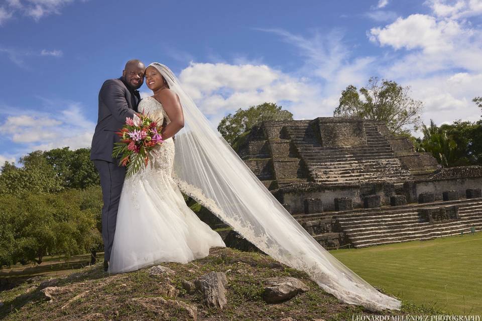 Groom and bride