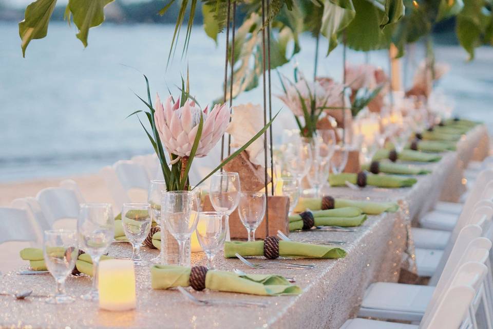 Tropical Beach Dining