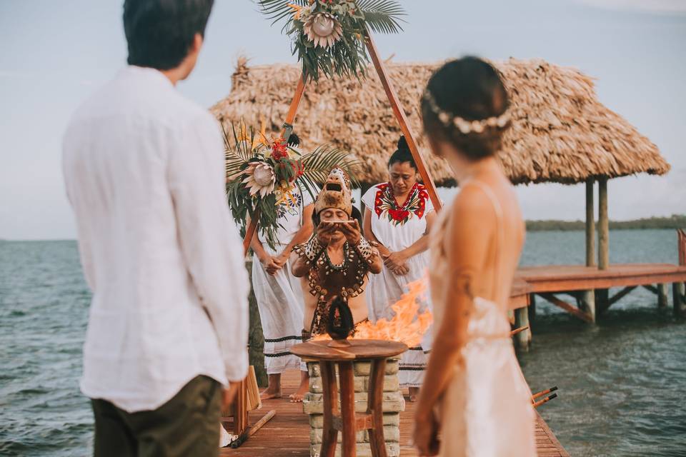 Mayan Beach Wedding