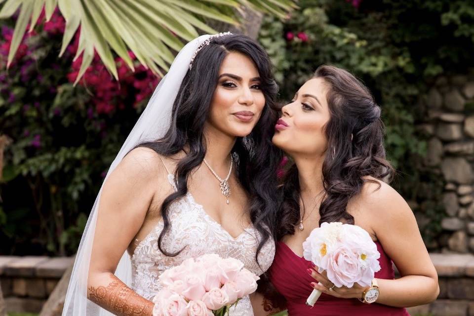 Bride with Bridesmaid