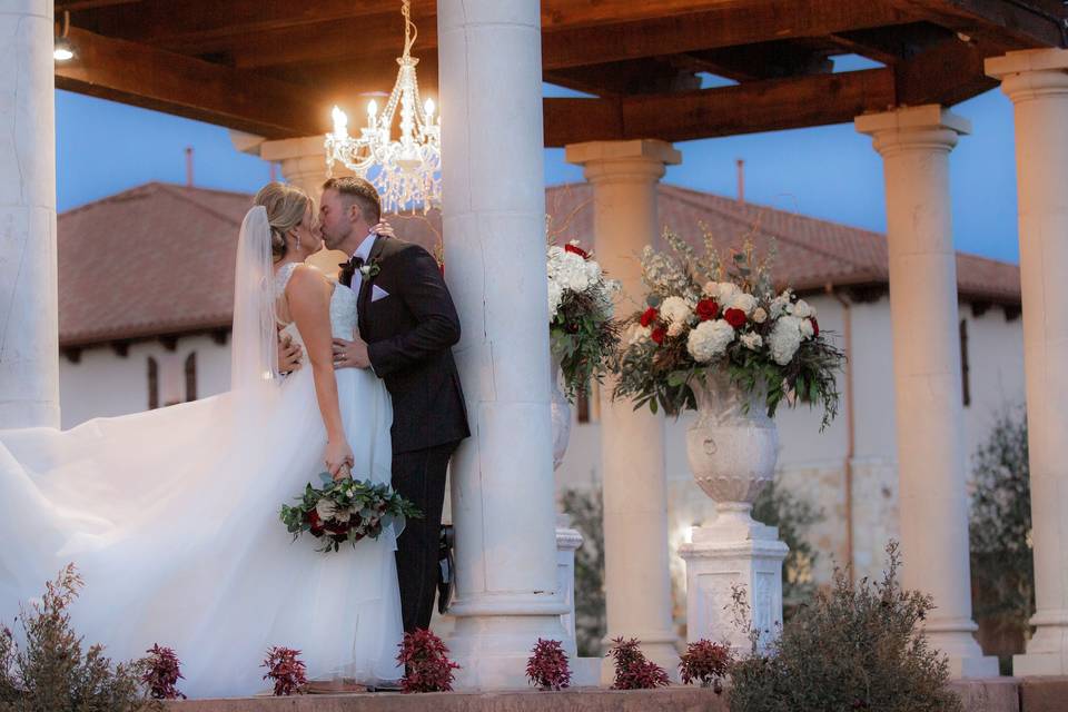 Burgundy wedding