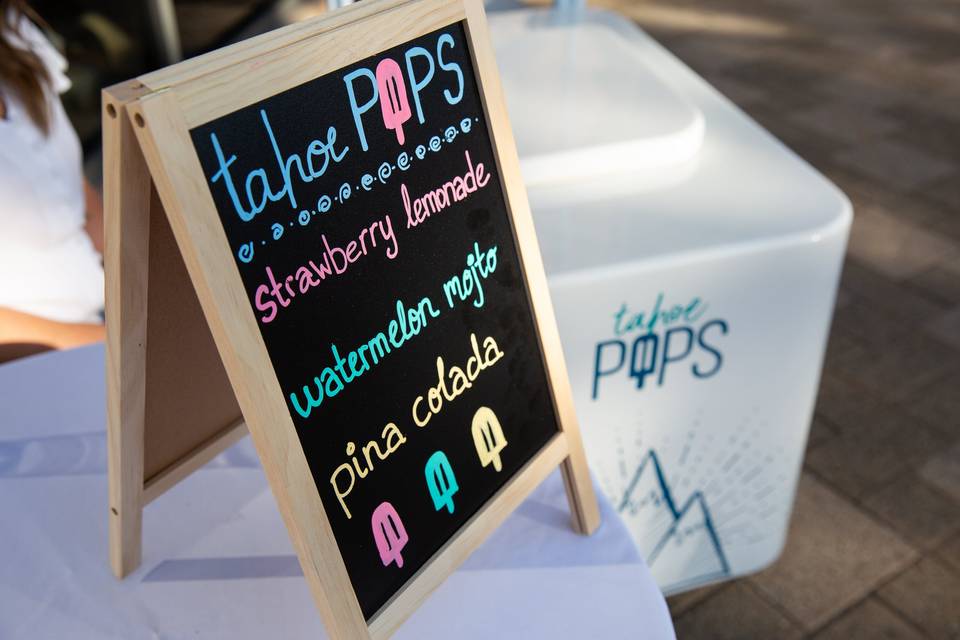 Tahoe Pops catering cart