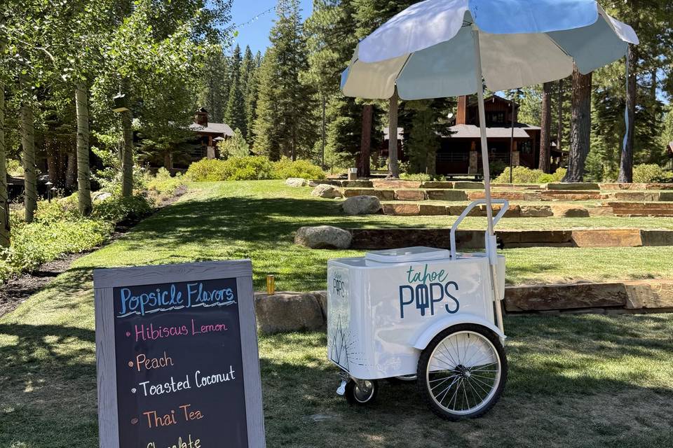 Tahoe Pops catering cart