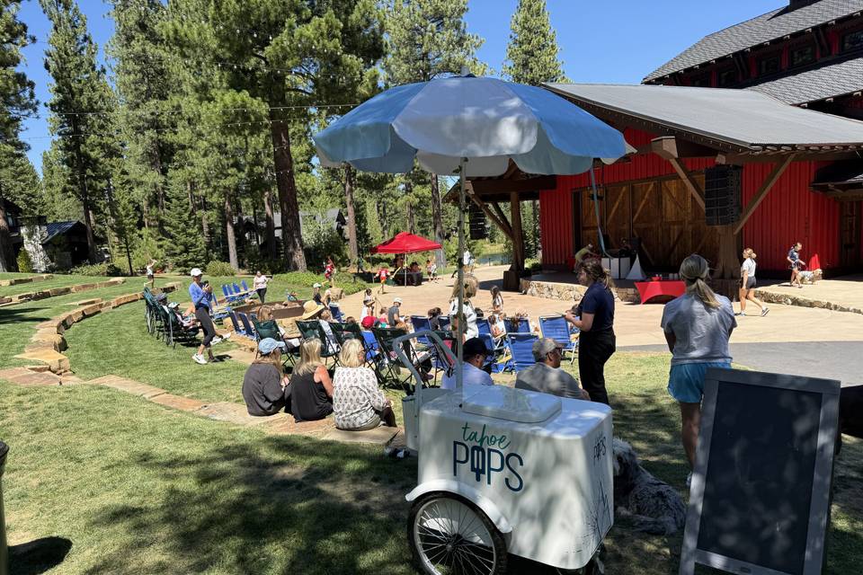 Tahoe Pops catering cart