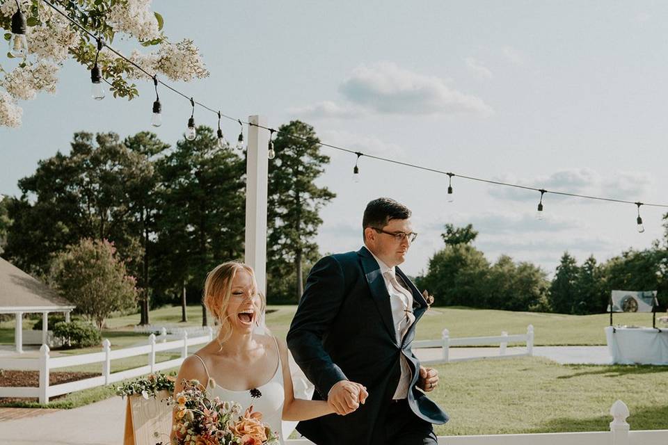 Entering the reception