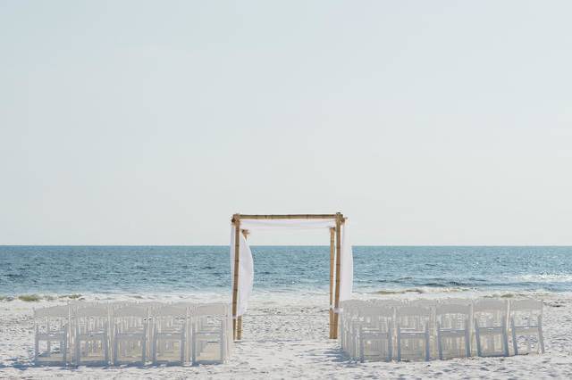 Beach wedding venue