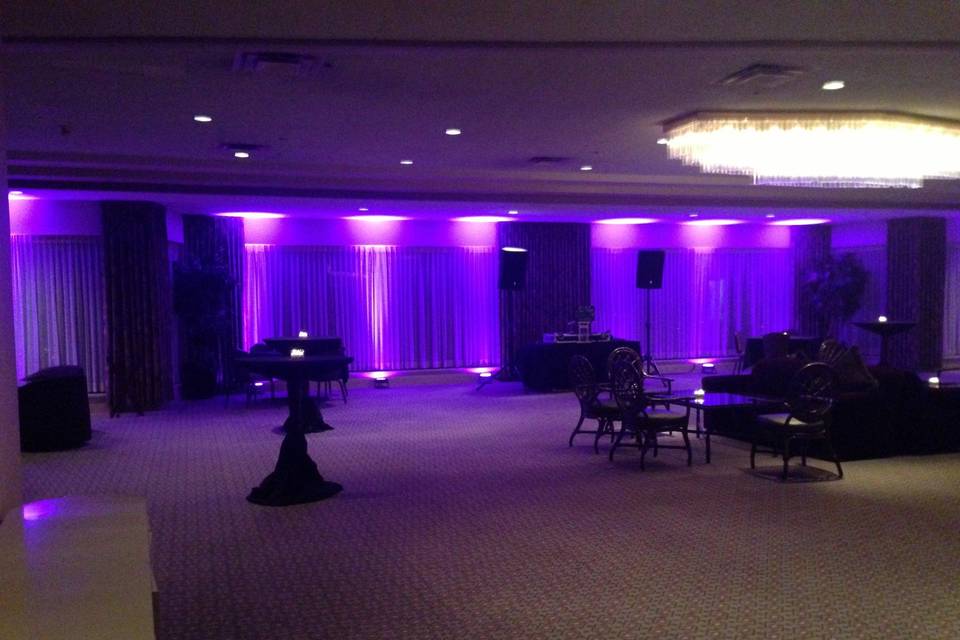 Uplighting really can change the tone of your event. Take a look for yourself
