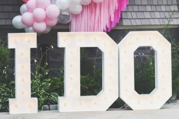 Lighted Marquee Lettering