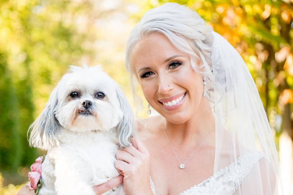 Paige with her ring-bearer!