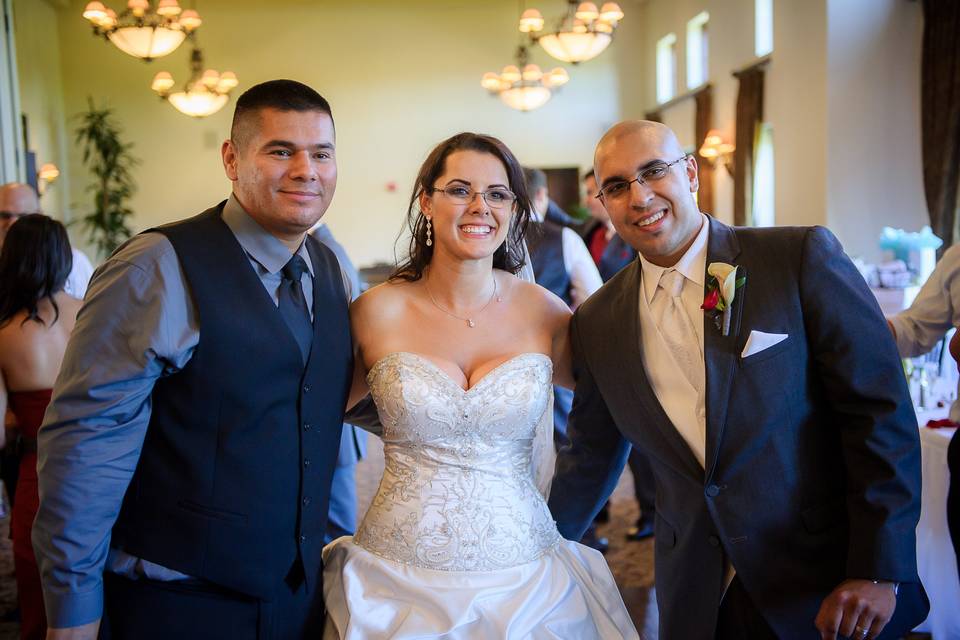 Southern Cali DJs with the bride