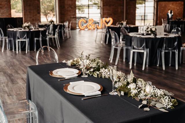 Spacious reception hall