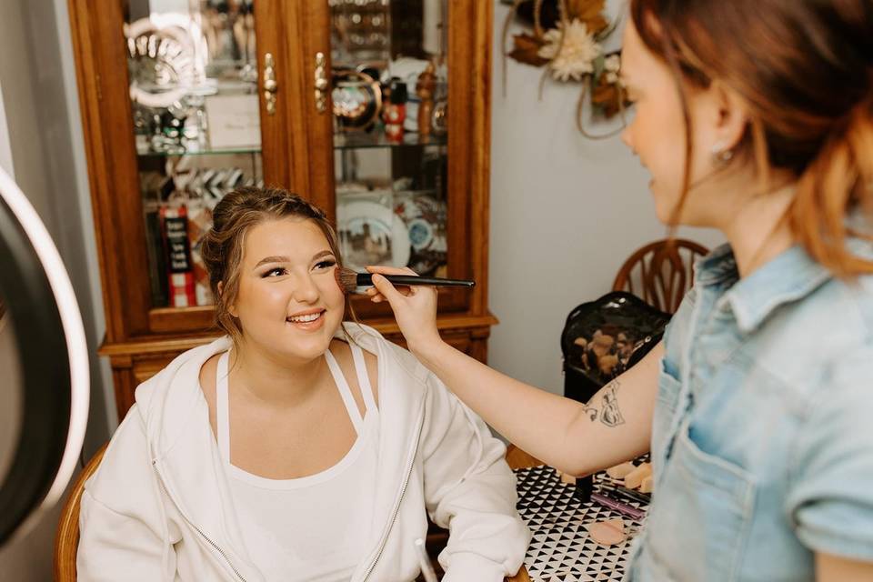 Milwaukee bridal hair and make