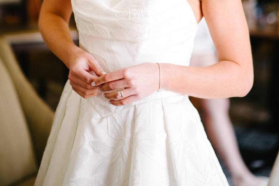 Bridal getting ready hair and