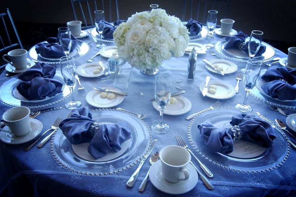 Round table setting