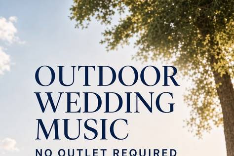 Outdoor weddings - no problem