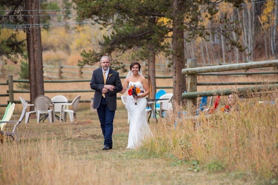 Walking down the aisle