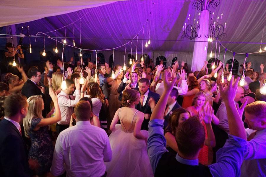 Bride & Groom with Guests