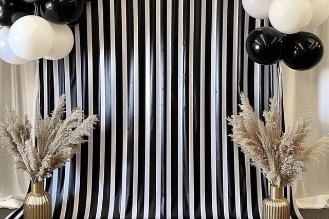 Black & White Satin