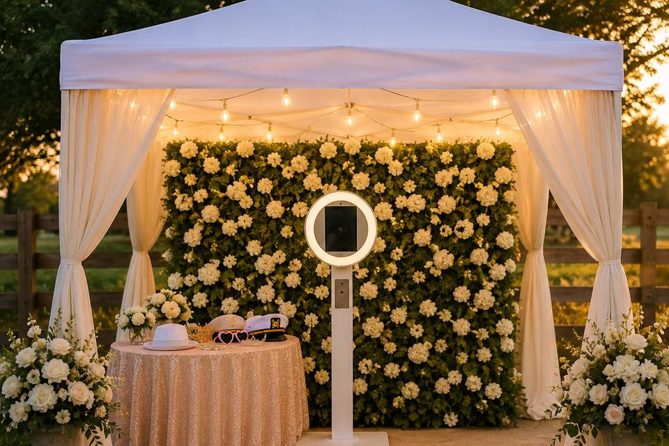 Outdoor wedding tent