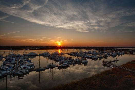 Sunset View of 45 Waterside