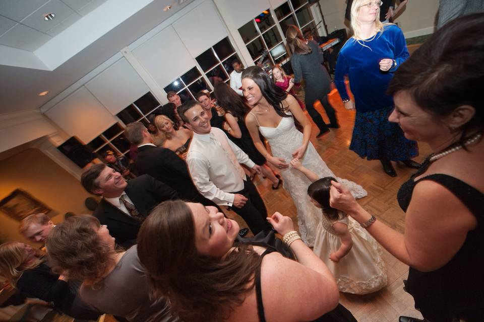 Wedding dance party