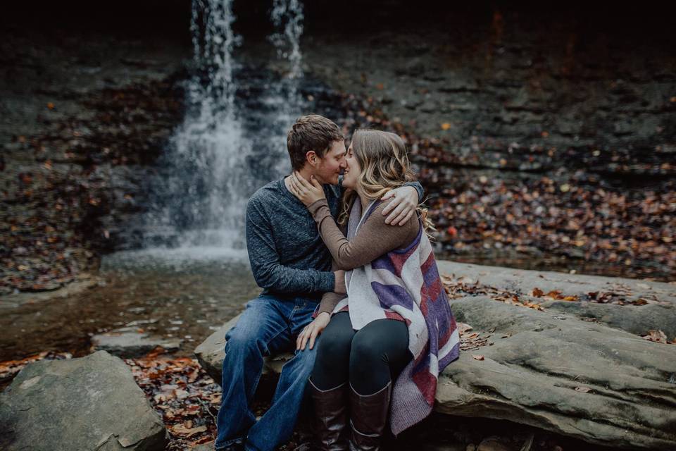 Engagement at Blue Hen Falls