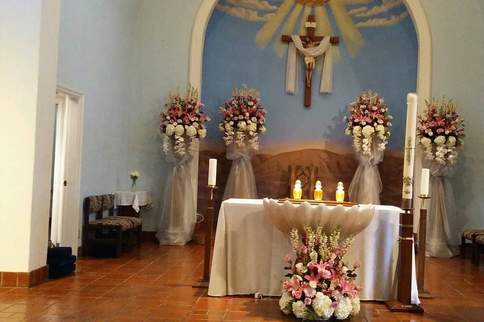 Ceremony at St.Agnes church in Point Loma