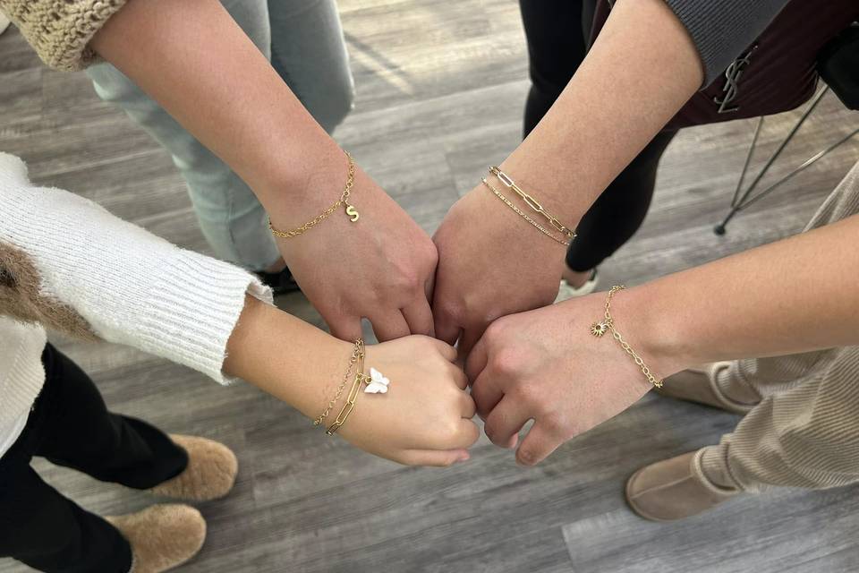 Every Woman is a Goddess permanent jewelry