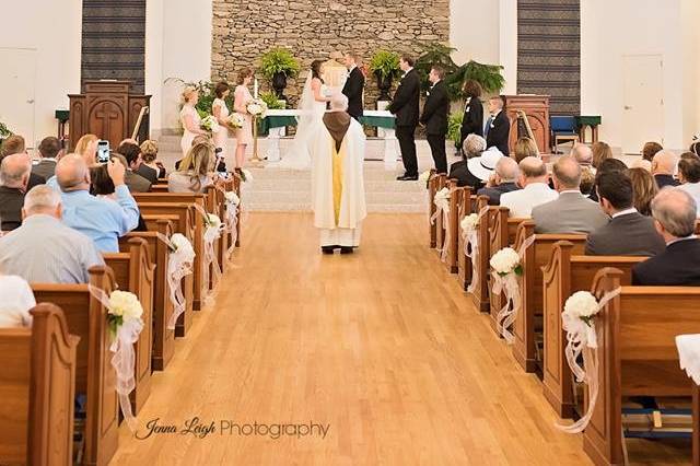Wedding at immaculate conception, hendersonville