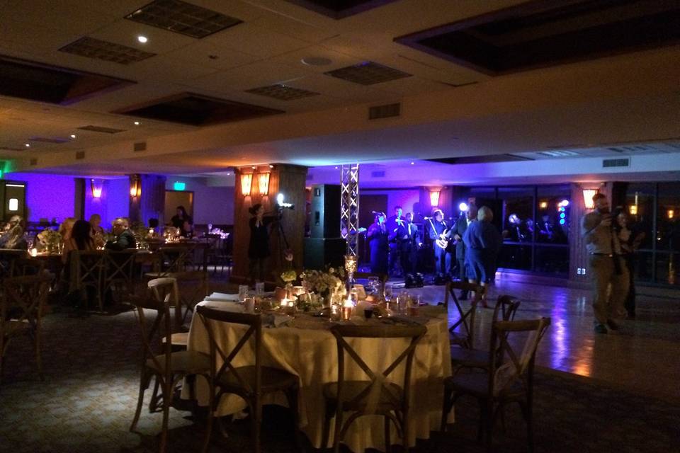 Reception at the omni grove park inn, asheville, nc. Night view. Groovetown band via east coast entertainment.