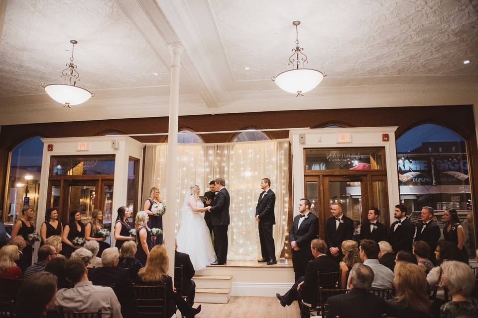 Lobby window ceremony