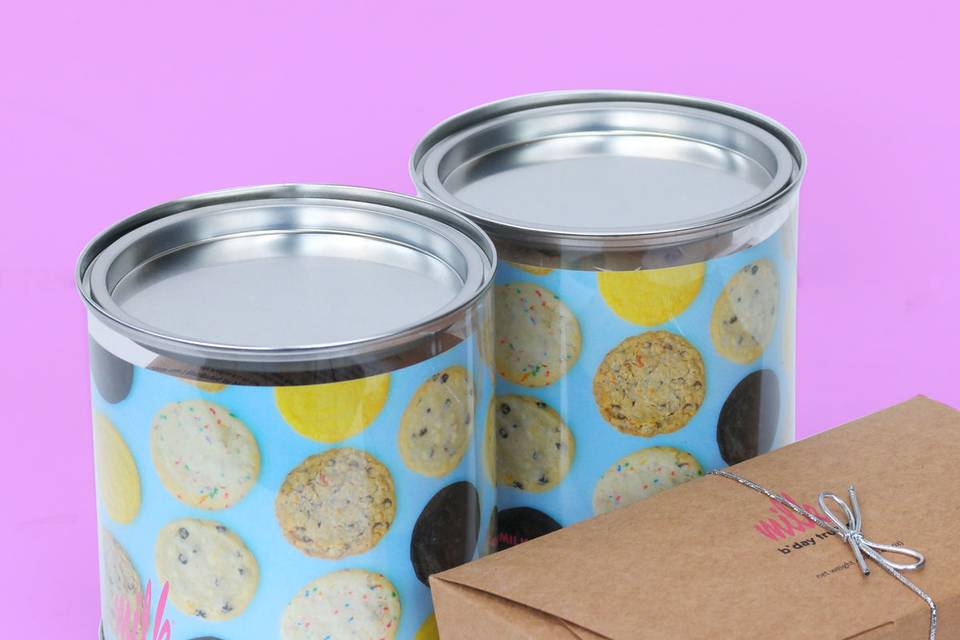 Cookie gift tins & birthday truffle dozen | credit: milk bar press