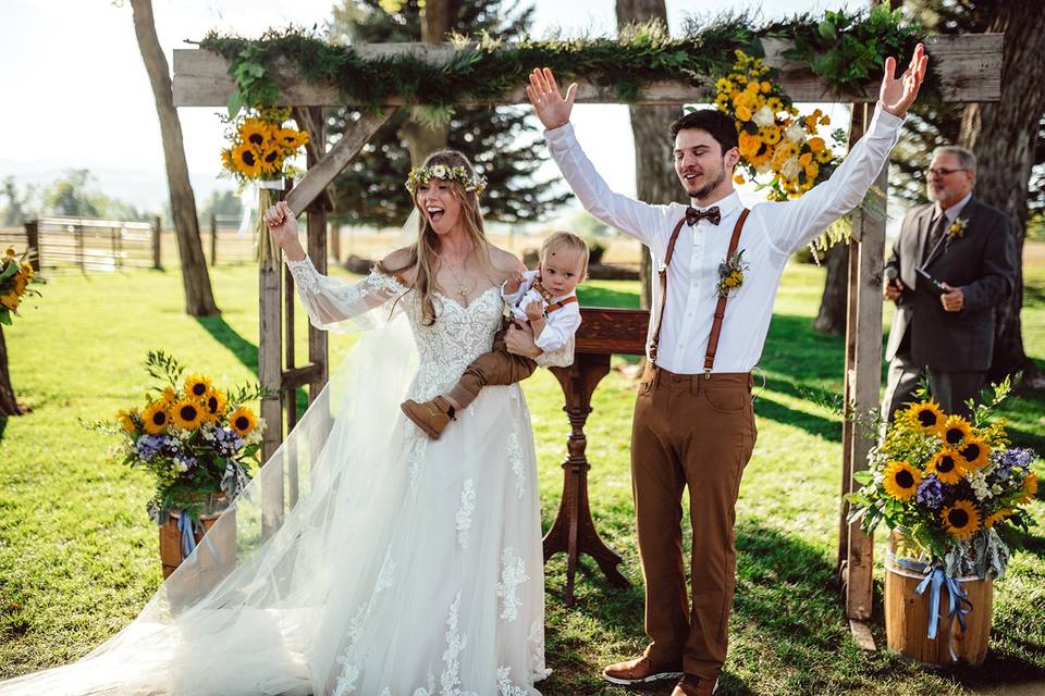 Sunflower theme wedding