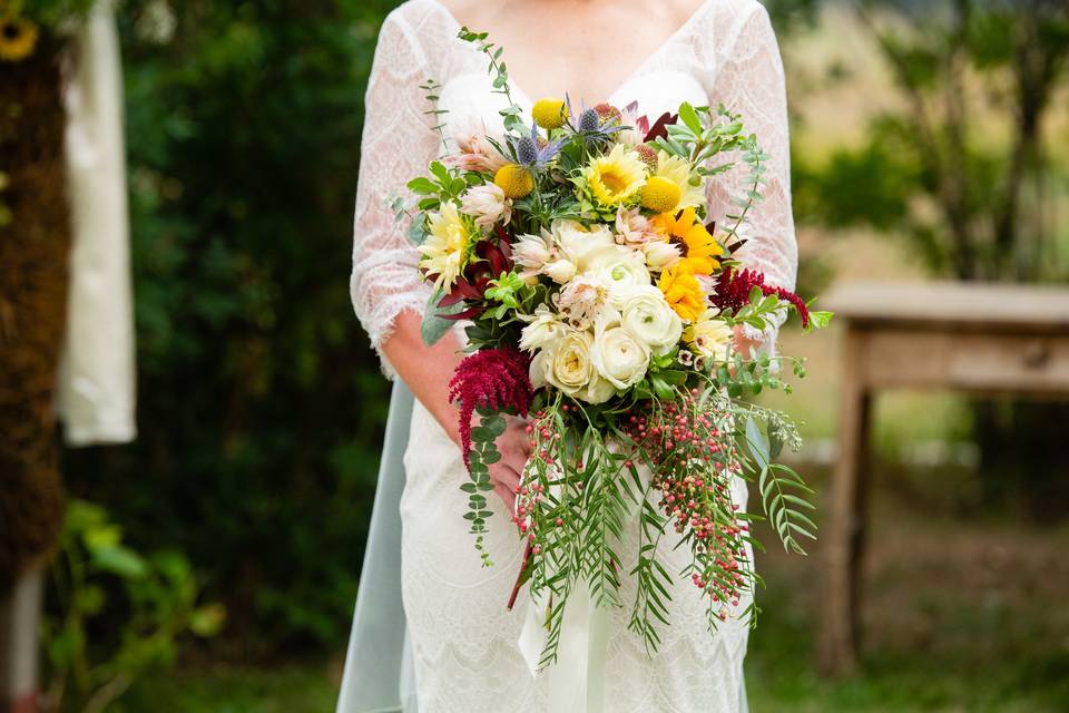 Colorful summer bouquet