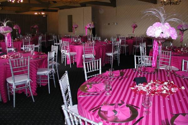 Wedding reception area