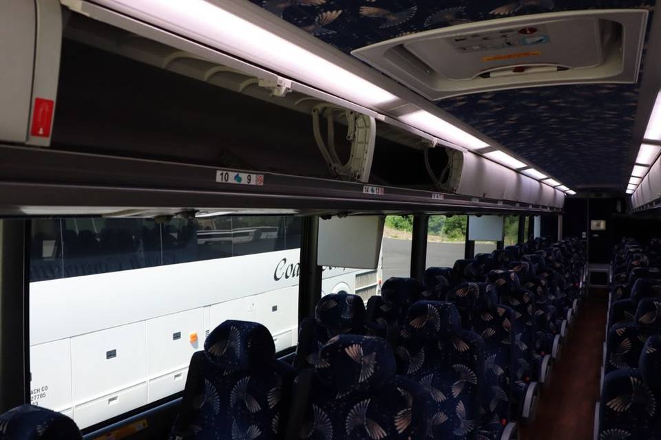56 passanger over head storage