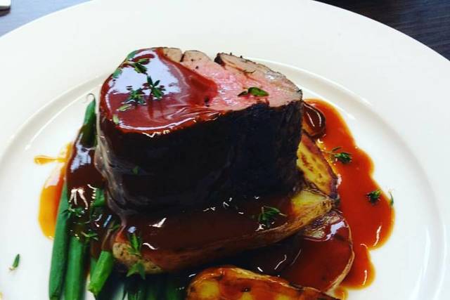 Beef tenderloin main course